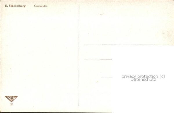Stueckelberg Ernst Cassandra Nr. 25 – Bild 2