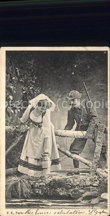 Jagd Jäger Frau Tracht