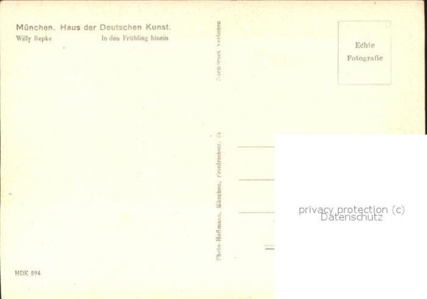 Verlag HDK Nr. 594 Willy Repke Frühling Kühe – Bild 2