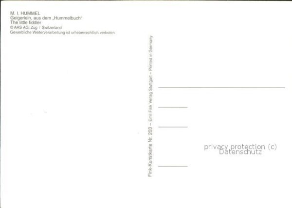 Hummel Nr. 203 Geige Kind Hummelbuch – Bild 2