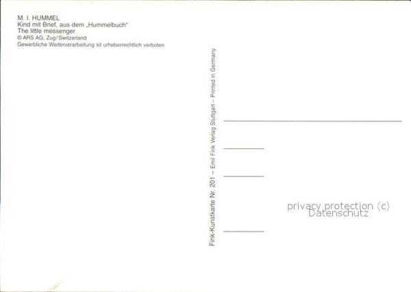Hummel Nr. 201 Kind Brief Blumen – Bild 2
