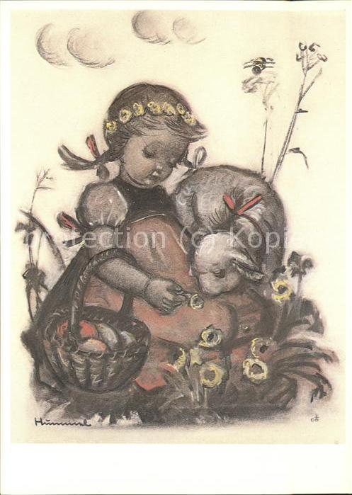 Hummel Nr. 62.1375 Ostern Kind Schaf Blumen