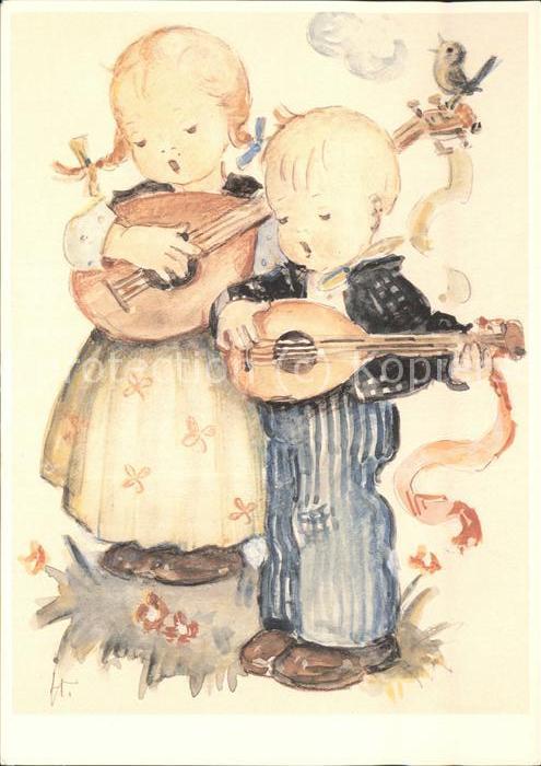 Hummel Nr. 62.1338 Ständchen Kinder Mandolinen Vog