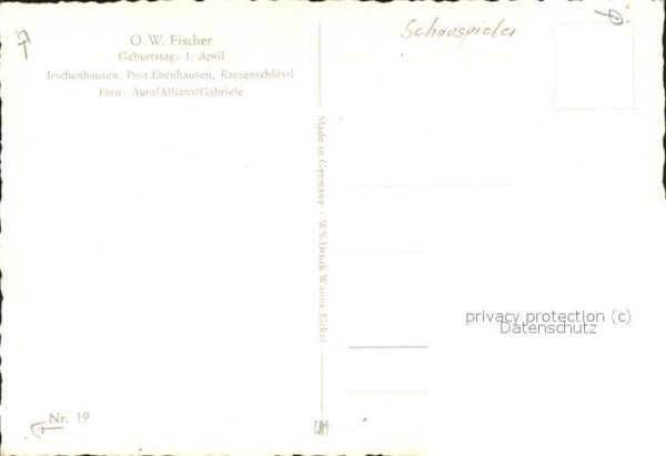 Schauspieler O.W. Fischer – Bild 2