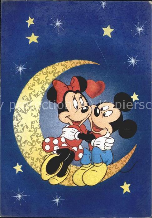 Disney Walt Micky Maus Minnie Mond Herz Sterne