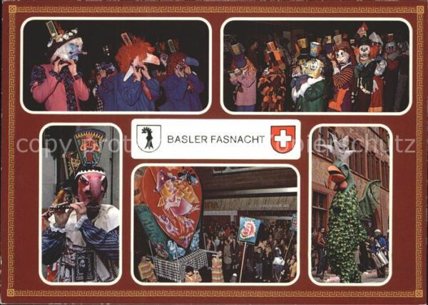 Fasnacht Karneval Basel Photoglob-Wehrli-Verlag