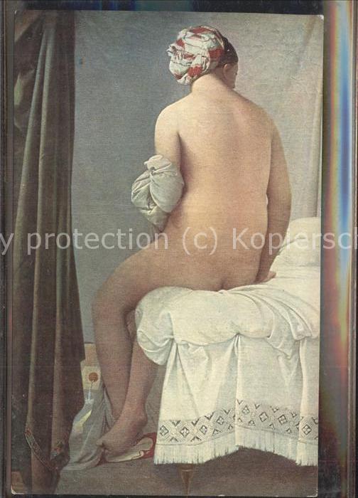 Erotik Frau Künstlerkarte J. Ingres Nr. 1209