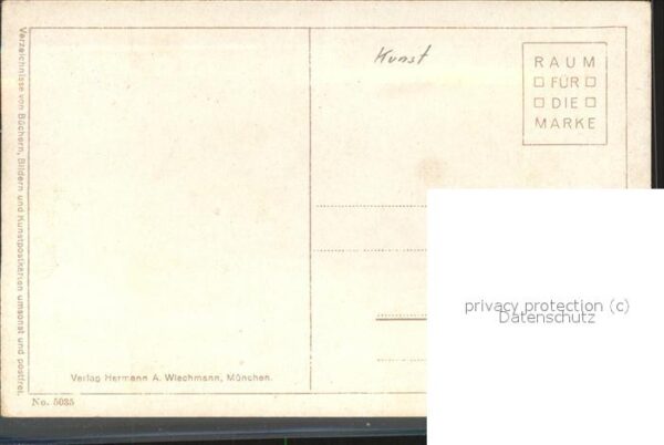 Kuenstlerkarte Karl Spitzweg Heimkehrende Sennerin Nr. – Bild 2