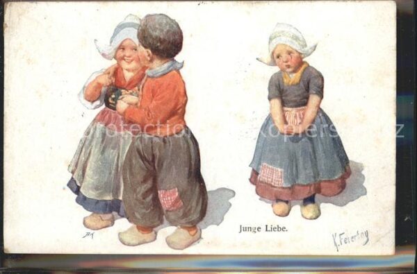 Feiertag Karl Junge Liebe Kinder Trachten Holland