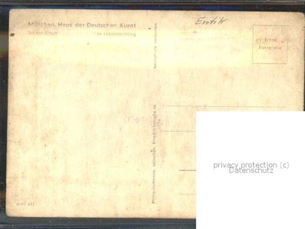 Verlag HDK Nr. 411 Johann Schult Im Lebensfrühling Fra – Bild 2