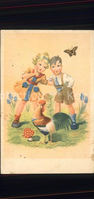 Gefluegel Hahn Schmetterling Kinder Pilz