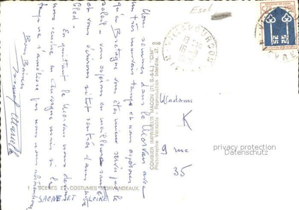 Esel Tiere Trachten Morvandeaux Kinder – Bild 2