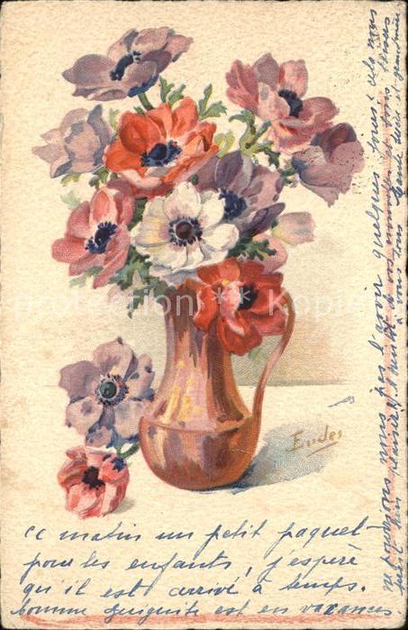 Blumen Künstlerkarte Eudes