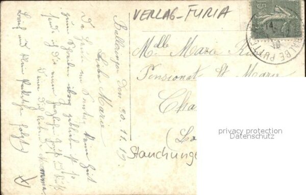 Verlag FURIA Nr. 2081/4 Rosen Gedicht Poesie – Bild 2