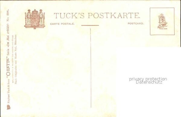 Verlag Tucks Oilette Nr. 894 Blumen Marie Nyl – Bild 2