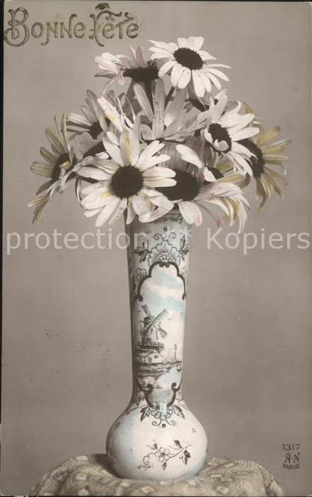 Foto AN Paris (Noyer) Nr. 1317 Blumen Glückwunsch Geburtstag