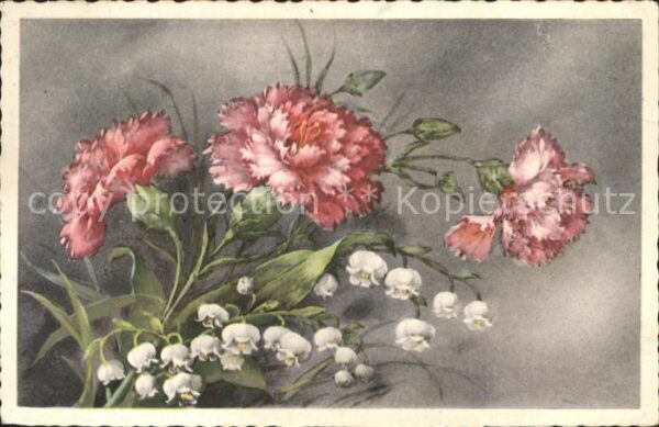 Blumen Nelken Maiglöckchen