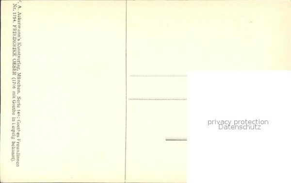 Goethe Johann Wolfgang von Friederike Elisabeth Oeser Nr. 1754 Bau – Bild 2