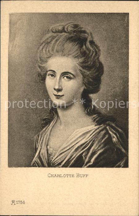 Goethe Johann Wolfgang von Charlotte Buff Nr. 1756 Künstlerkarte S