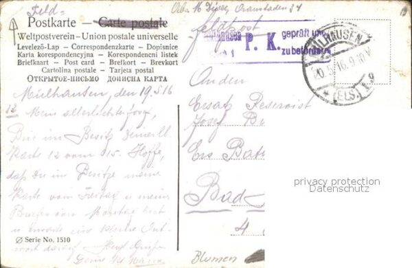 Blumen Feldpost Mülhausen – Bild 2
