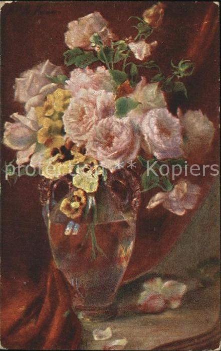 Blumen Rosen Stiefmütterchen