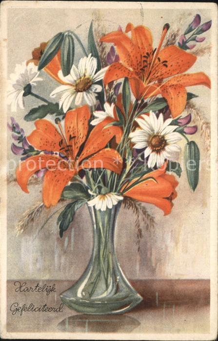 Blumen Lilien Glückwunsch Geburtstag
