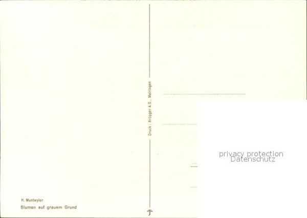 Muntwyler H. Blumen auf grauem Grund – Bild 2