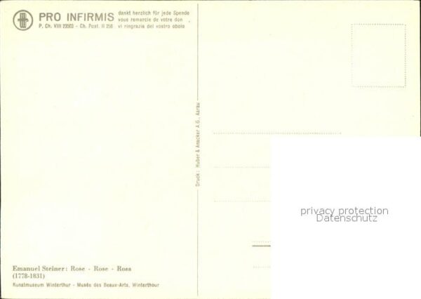 Kuenstlerkarte Emanuel Steiner Rose – Bild 2