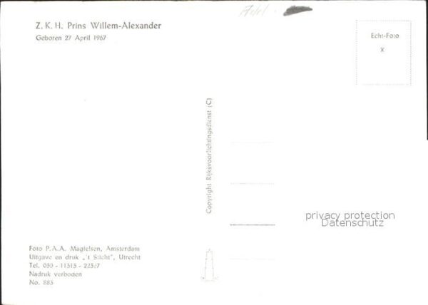 Adel Niederlande Prinz Willem-Alexander – Bild 2