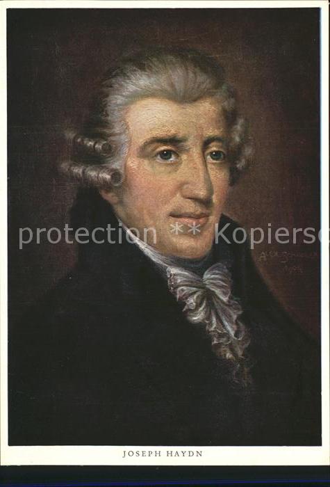 Persoenlichkeiten Joseph Haydn Künstlerkarte A. Schindler