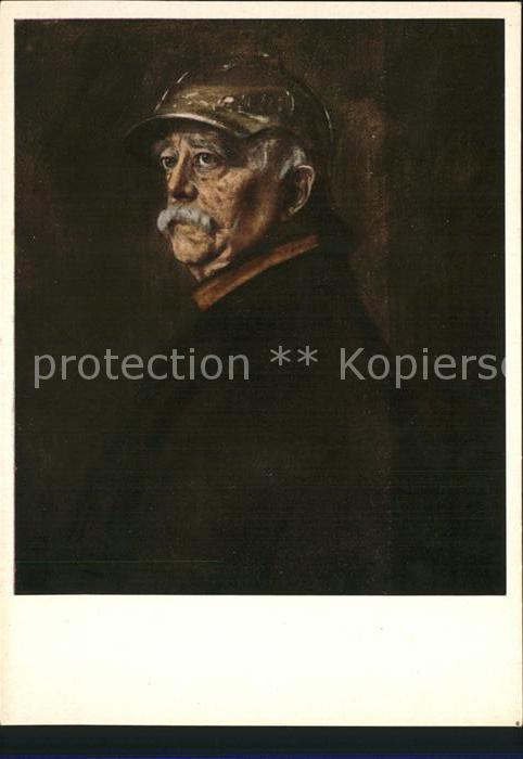 Bismarck Künstlerkarte Lenbach