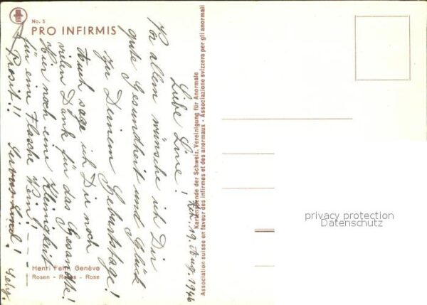 Kuenstlerkarte Henri Fehr Rosen – Bild 2
