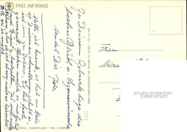 Kuenstlerkarte E. Thönen Schwertlilien – Bild 2