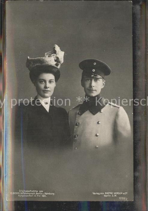 Adel Preussen Kronprinzenpaar Wilhelm und Cecilie