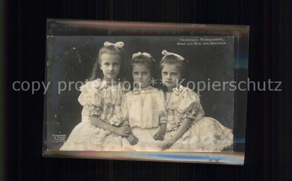 Adel Preussen Prinzessin Margarethe Anna und Alix von