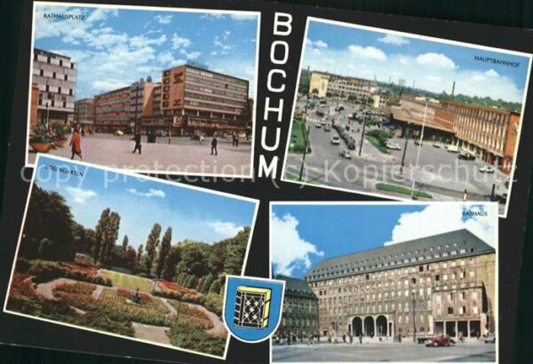 Bochum Rathausplatz Hauptbahnhof Rosengarten R