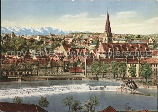 Kempten Allgaeu Ortsansicht Stauwehr