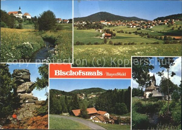 Bischofsmais Panorama Teilansichten Felsen Kirche