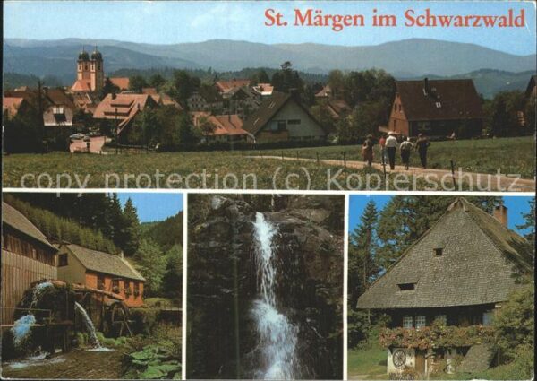 St Maergen Ortsblick Hexenlochmühle Zweribachfälle