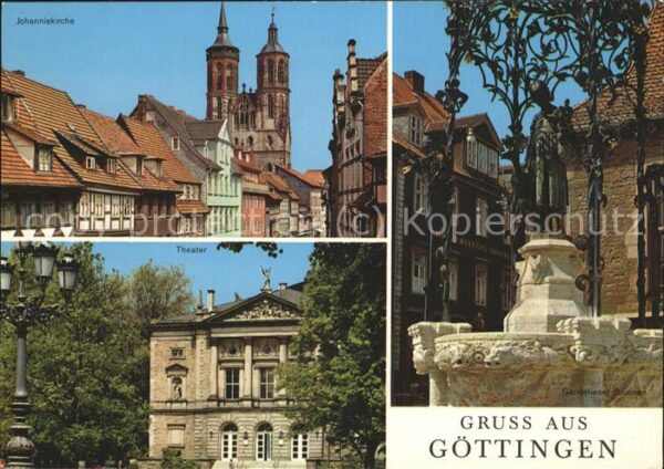 Goettingen Niedersachsen Johanniskirche Theater Gänseliesel Brun