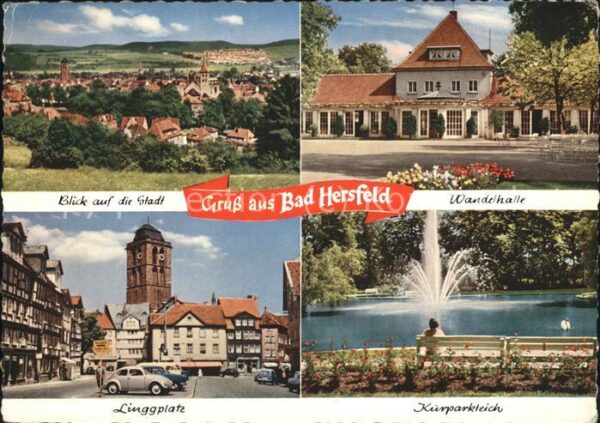 Bad Hersfeld Stadtblick Wandelhalle Linggplatz Kurpa