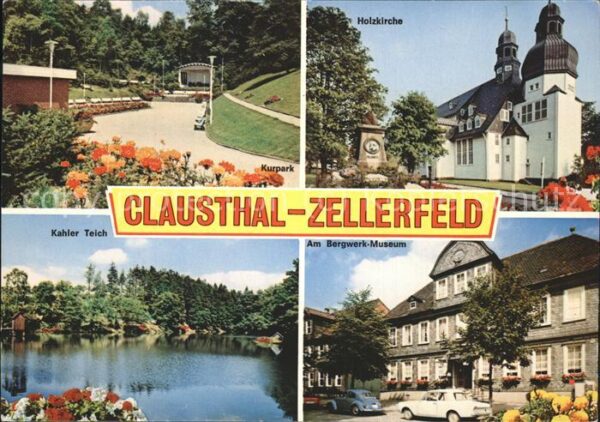 Clausthal-Zellerfeld Kurpark Holzkirche Kahler Teich Bergwel