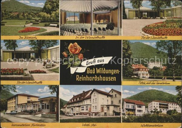 Reinhardshausen Kurpark Wandelhalle Sanatorium Hartenst