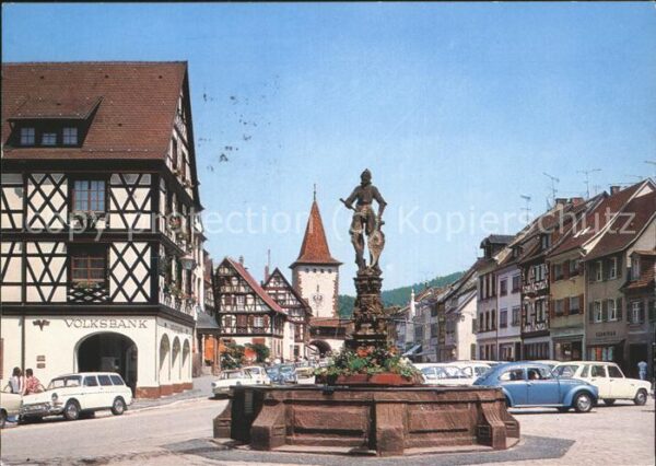 Gengenbach Marktbrunnen Marktplatz