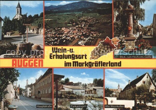 Auggen Kreuzkirche Gesamtansicht Hochzeitsgäss