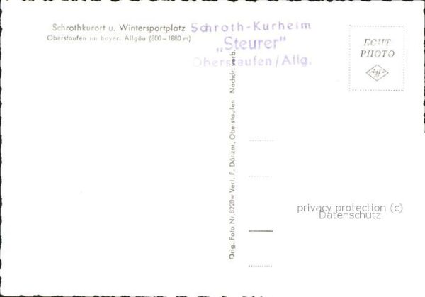 Oberstaufen Ortsansicht mit Alpen – Bild 2