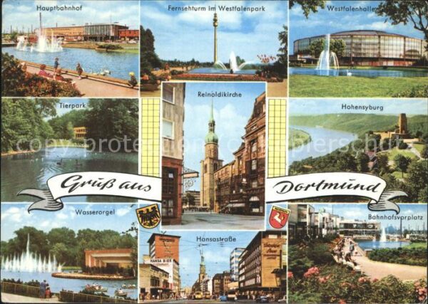 Dortmund Hauptbahnhof Fernsehturm Westfalenhalle