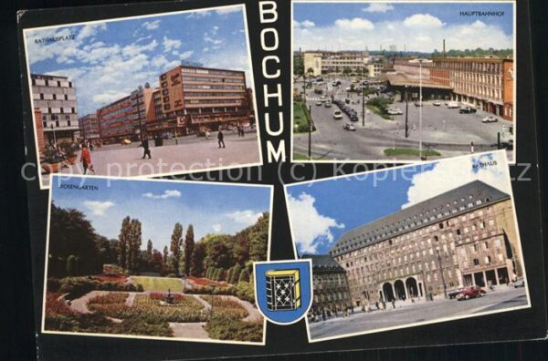 Bochum Rathausplatz Hauptbahnhof Rosengarten R