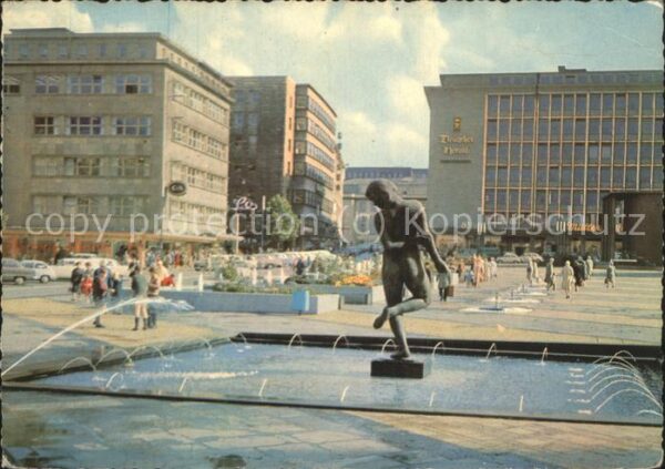 Essen Ruhr Gildenplatz Brunnen
