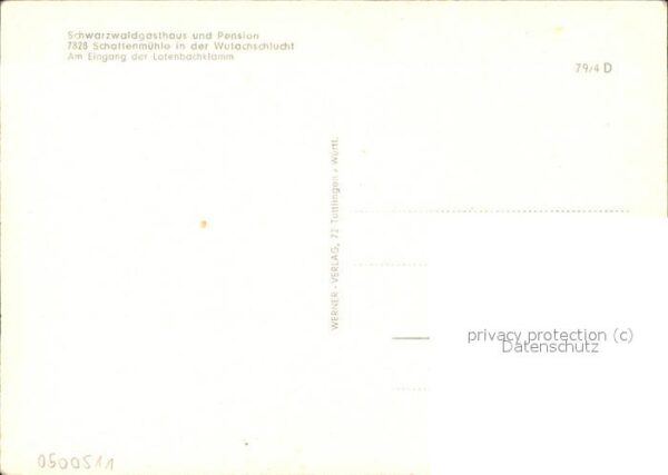Wutachschlucht Schwarzwald Schwarzwaldgasthaus Schattenmühle Wasse – Bild 2